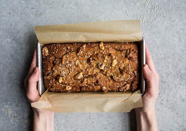 Gluten Free Banana Tahini Bread