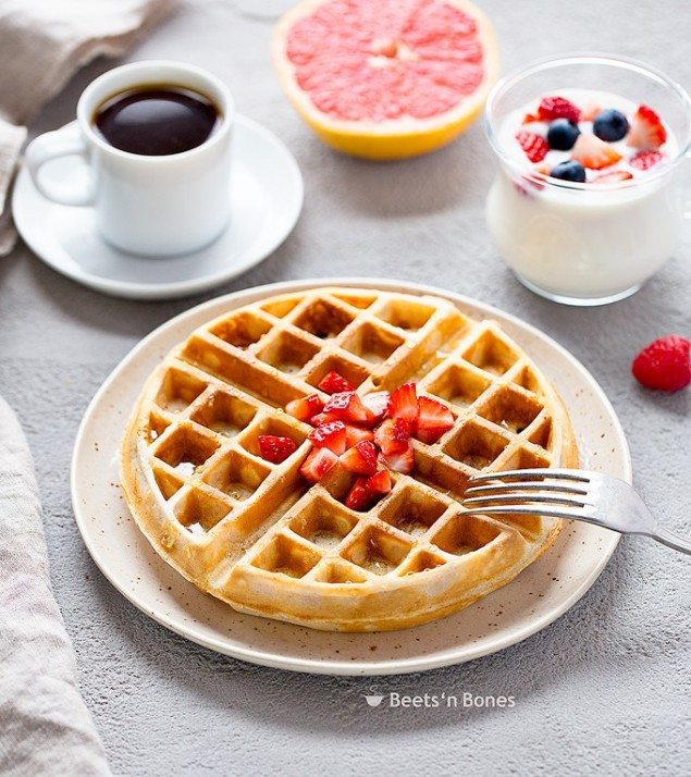 Light and Crispy Whole Grain Waffles