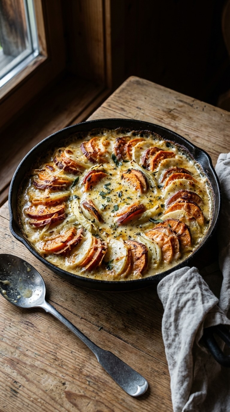 Gratin de fenouil et patate douce