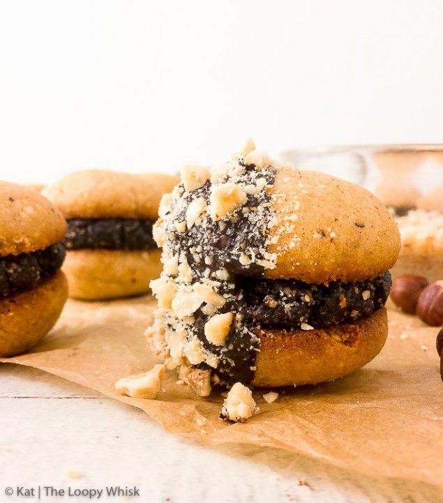 Chocolate Hazelnut Sandwich Cookies