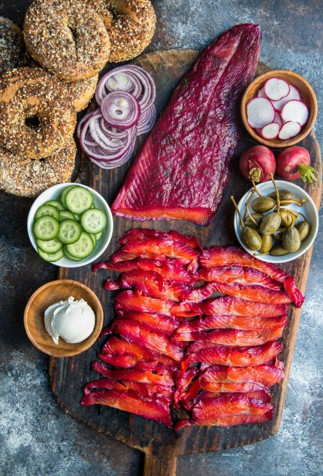 Dill and Beet-Cured Gravlax