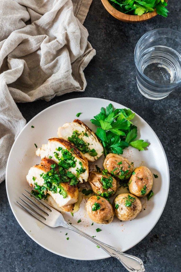 Lebanese Spicy Potatoes and Chicken