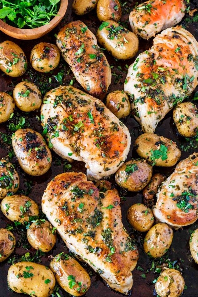 Lebanese Spicy Potatoes and Chicken