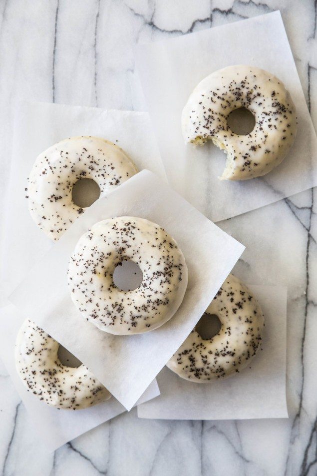 Lemon Poppy Seed Doughnuts