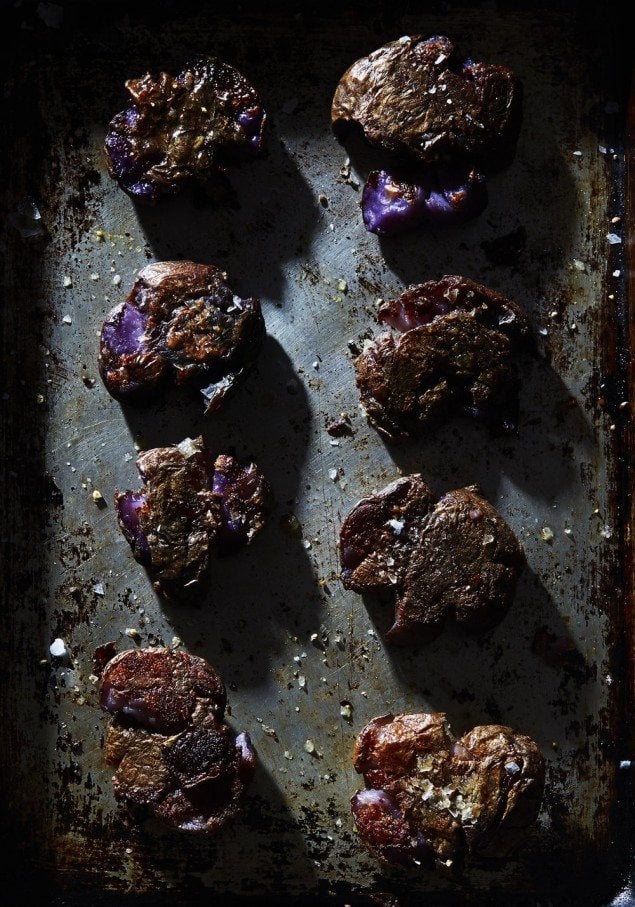 Smashed Sumac Purple Potatoes