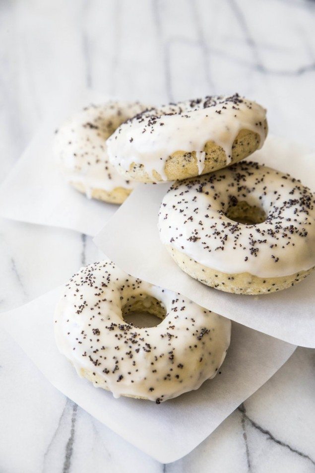 Lemon Poppy Seed Doughnuts