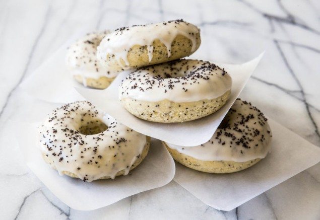 Lemon Poppy Seed Doughnuts