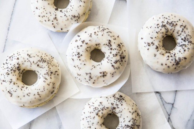 Lemon Poppy Seed Doughnuts