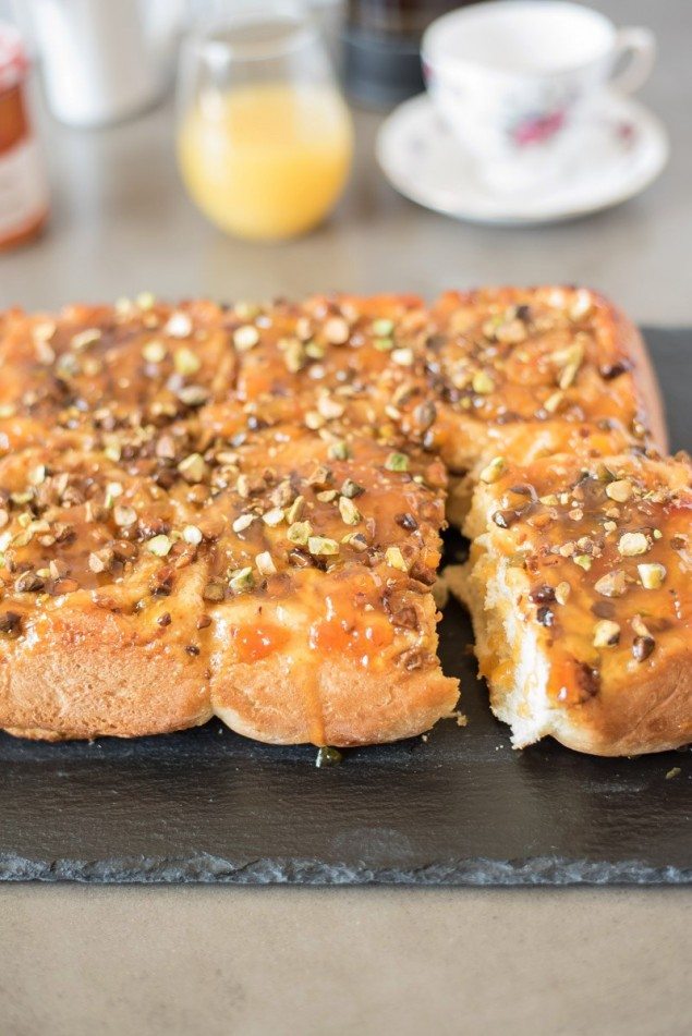 Apricot and Pistachio Sticky Buns