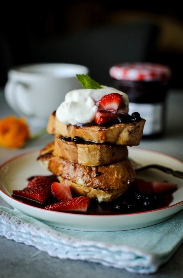 Blueberries and Cream French Toast