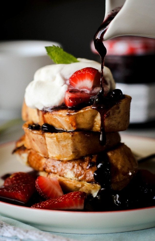 Blueberries and Cream French Toast