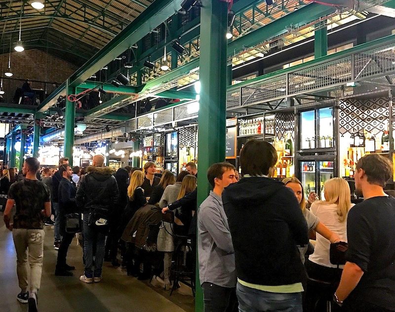 Hala Koszyki, a new market hall, is always buzzing