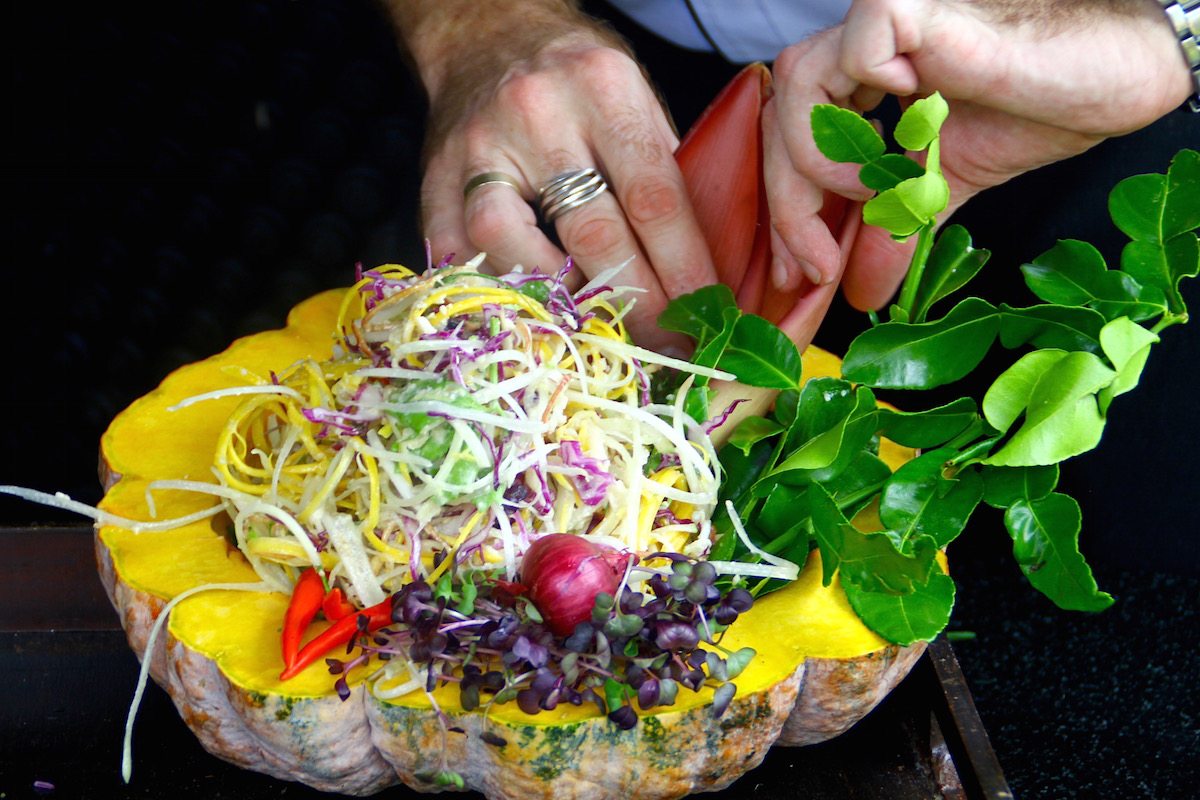 Gourmet Raw Pad Thai Salad from the Chef at Anantara Phuket