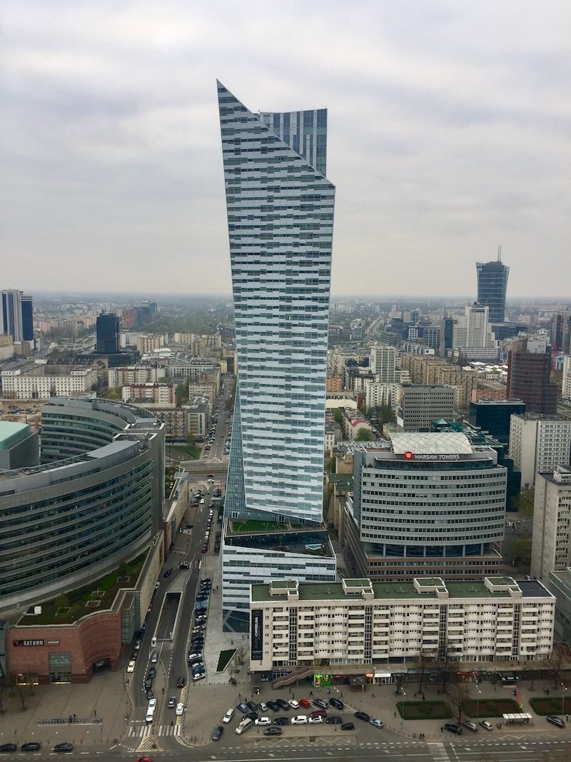 Tall building designed by Polish-American architect Daniel Libeskind