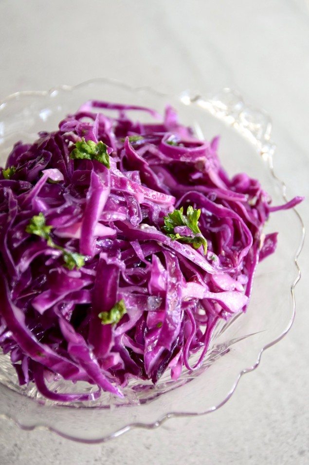 Easy Red Cabbage Salad