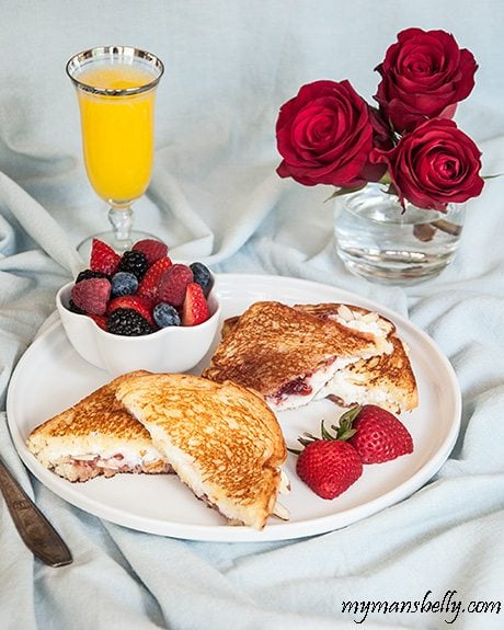 Ricotta and Strawberry Toasties