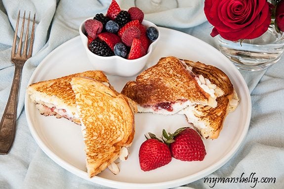 Ricotta and Strawberry Toasties