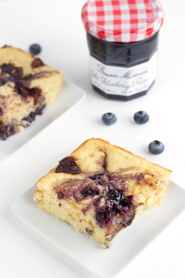 Baked Blueberry and Bacon Pancakes