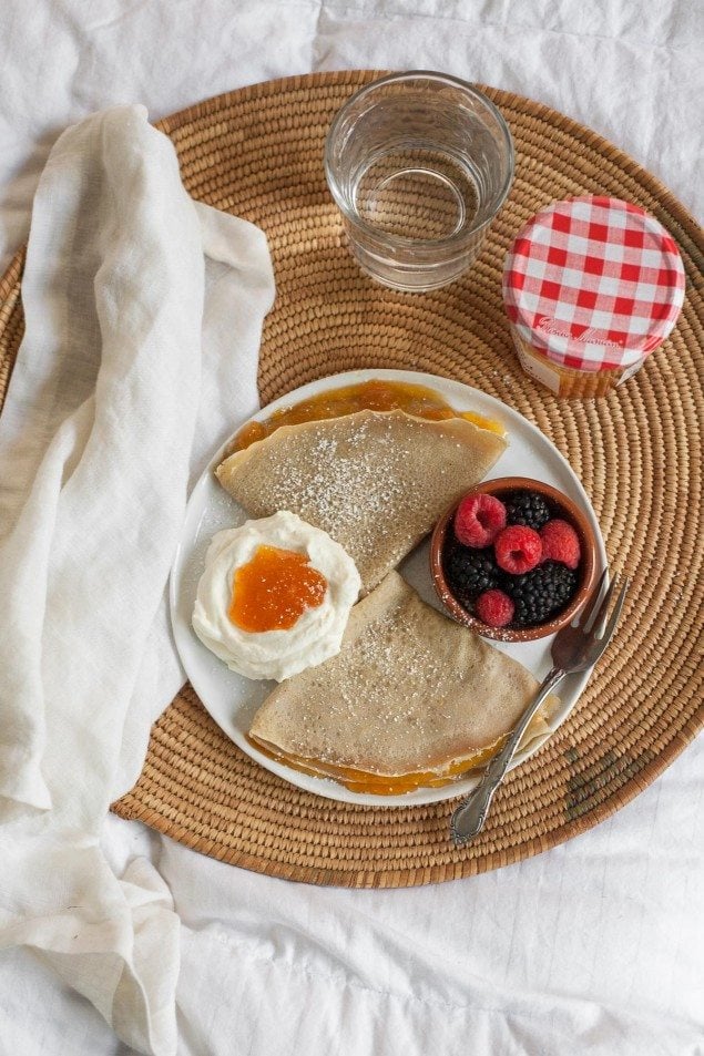 Apricot-Filled Gluten Free Crepes