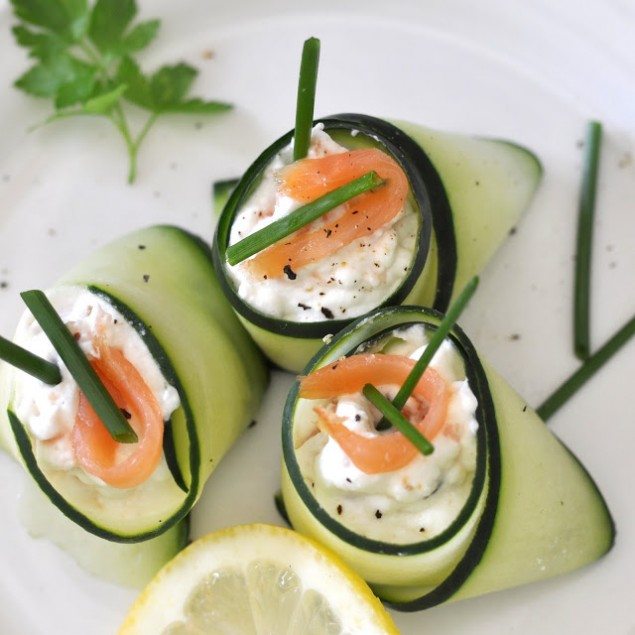 National Pinot Grigio Day: Smoked Salmon Cucumber Bites