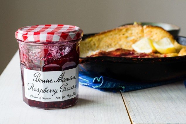 Raspberry Lemon Dutch Baby Pancake