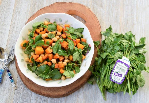 Spiced Butternut Squash Watercress Salad