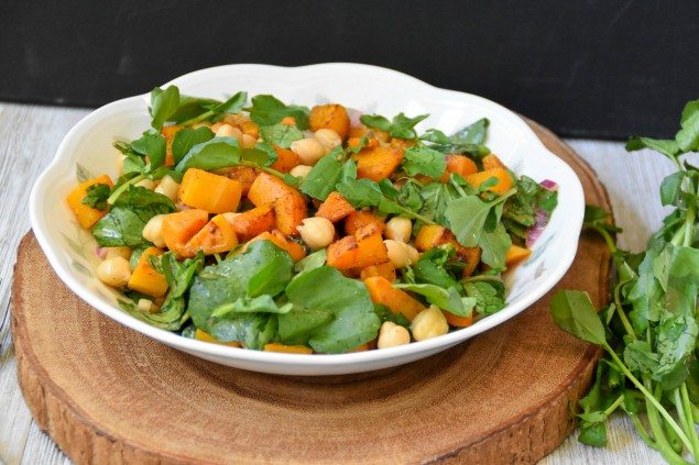 Spiced Butternut Squash Watercress Salad