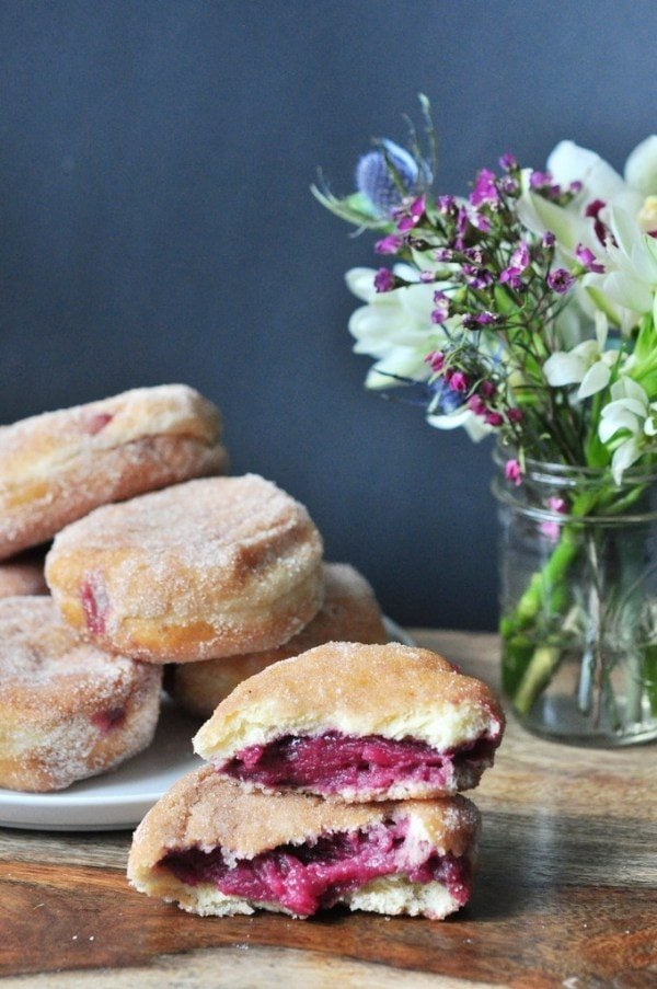 Berry Filled Doughnuts