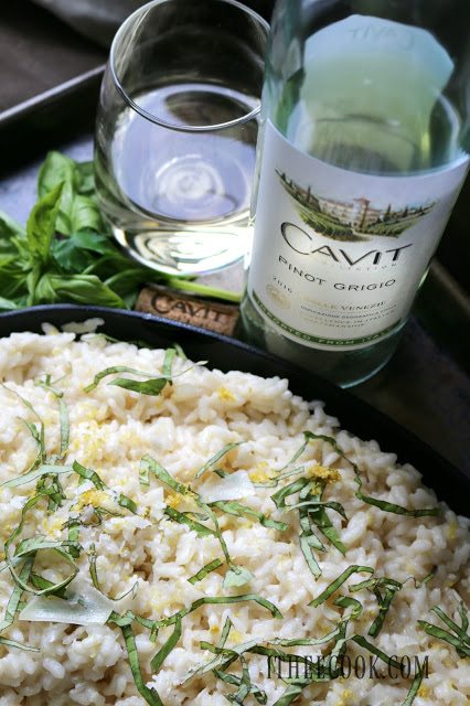 National Pinot Grigio Day: Lemon Basil Risotto