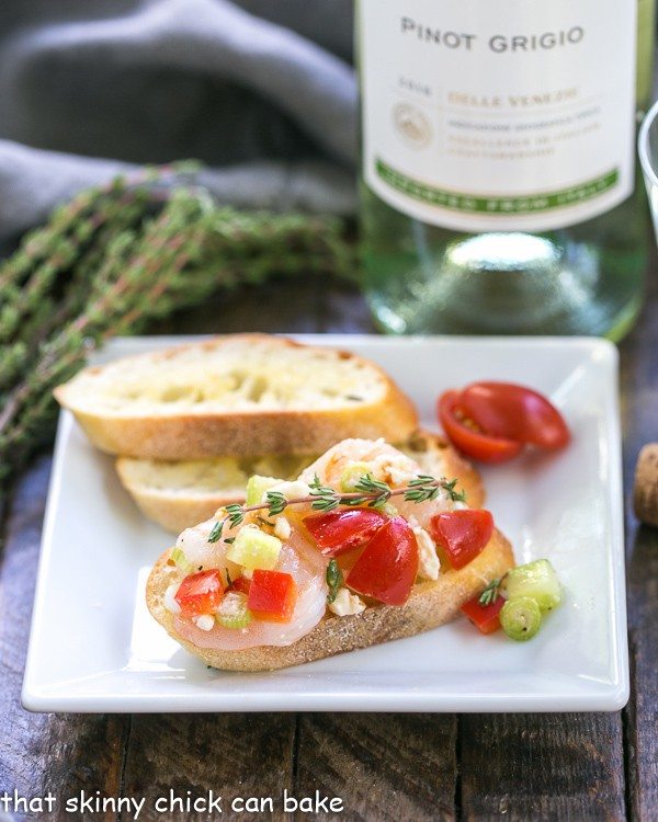 National Pinot Grigio Day: Shrimp Crostini