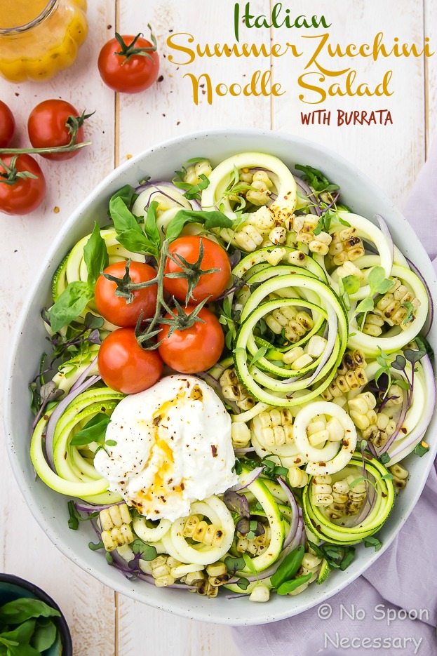 National Pinot Grigio Day: Summer Zucchini and Burrata Salad