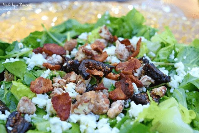 Fig and Gorgonzola Watercress Salad with a Honey Champagne Vinaigrette