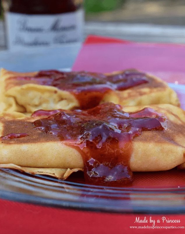 Savory Chicken Blintzes and Strawberry Preserves