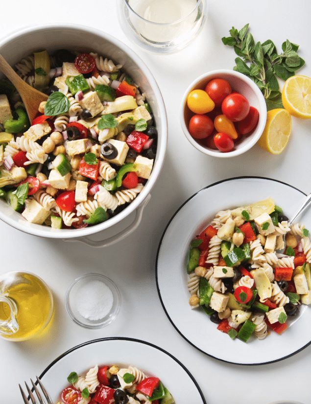 National Pinot Grigio Day: Tofu and Feta Pasta Salad