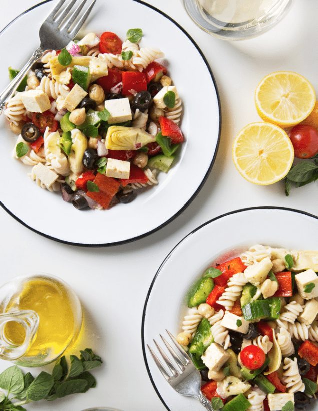 National Pinot Grigio Day: Tofu and Feta Pasta Salad