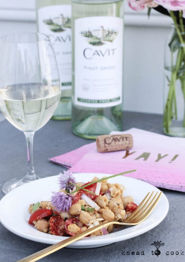 National Pinot Grigio Day: Summer Chickpea Salad