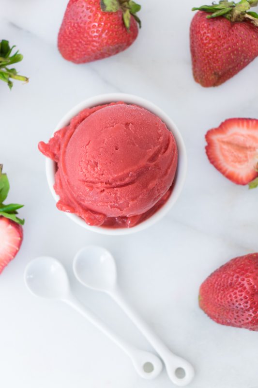 National Pinot Grigio Day: Spring Strawberry Sorbet