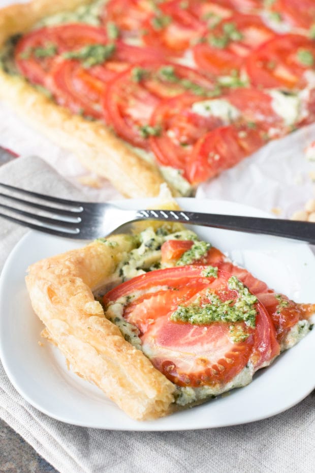 Watercress and Ricotta Tomato Tart