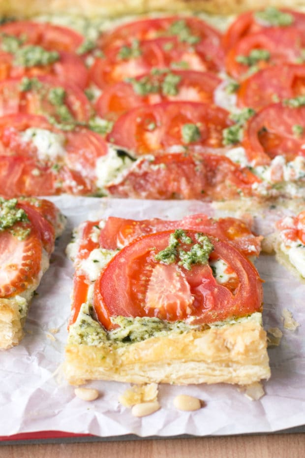 Watercress and Ricotta Tomato Tart