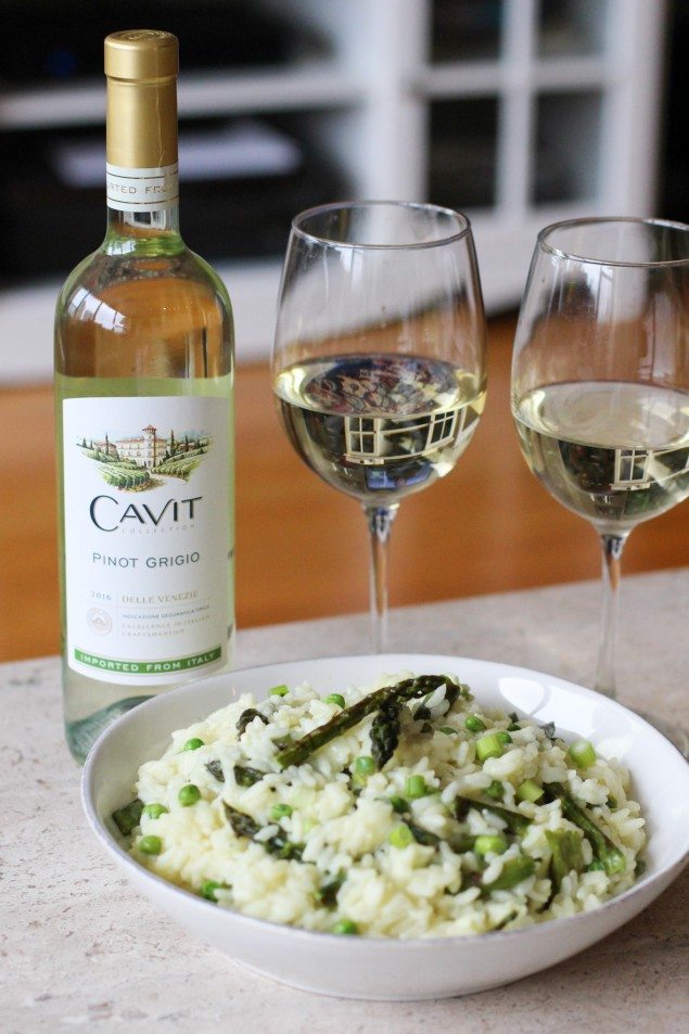 National Pinot Grigio Day: Spring Vegetable Risotto