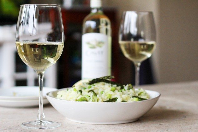 National Pinot Grigio Day: Spring Vegetable Risotto