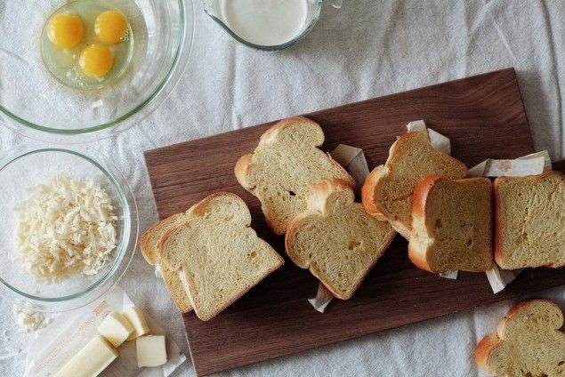 Gruyere and Raspberry French Toast