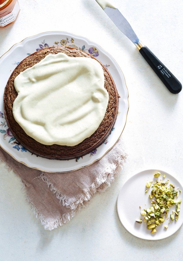 Apricot and Pistachio Cardamom Cake