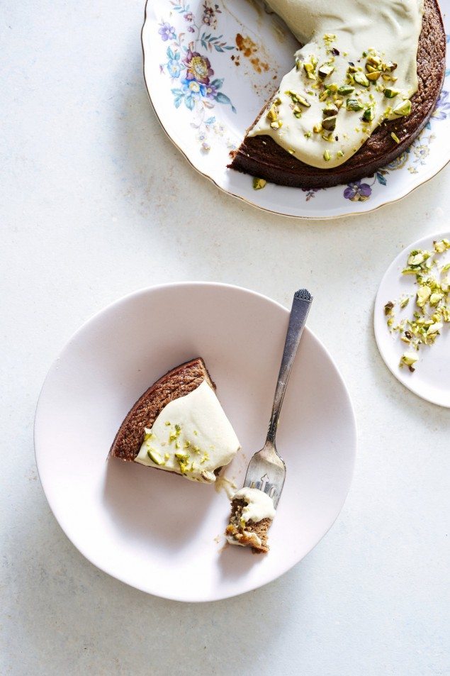 Apricot and Pistachio Cardamom Cake