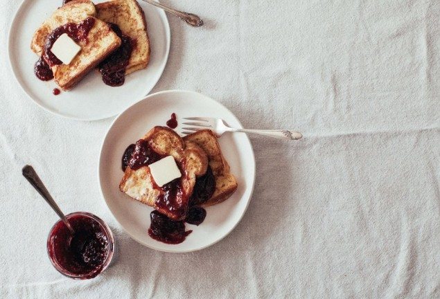 Gruyere and Raspberry French Toast