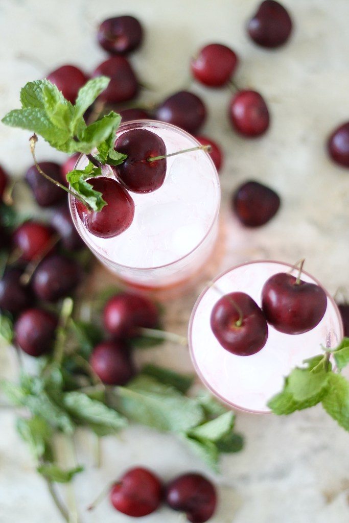 Cherry Bourbon Fizz