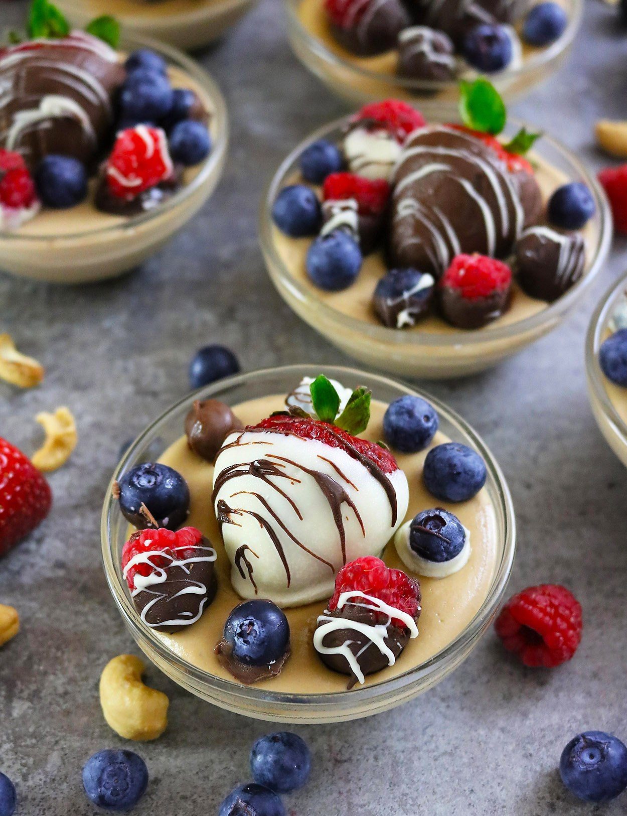 White Chocolate Caramel Pudding Cups