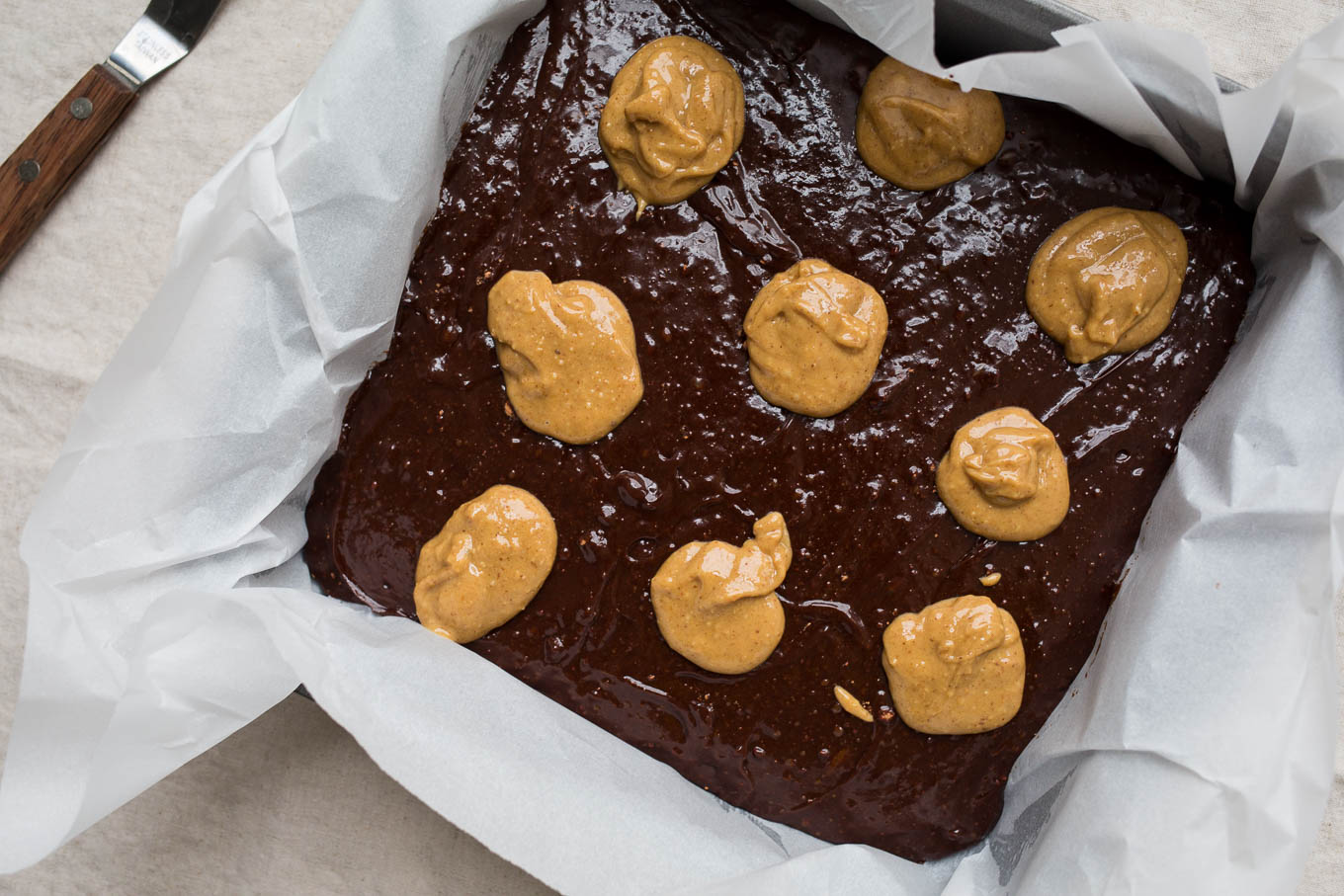 Gluten Free Peanut Butter Swirl Brownies