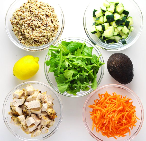 Quinoa Chicken Jar Salad