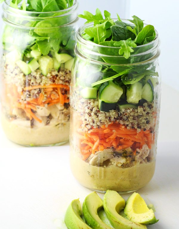 Quinoa Chicken Jar Salad